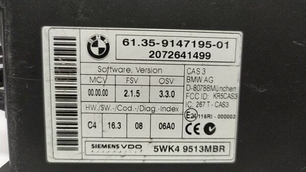 CENTRALINA ECU usato - BMW SERIE 1 (E87) (09/04>03/07<) - immagine 2