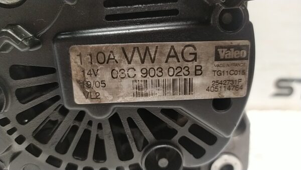 ALTERNATORE VALEO 110AMP ROTAZ. usato - VOLKSWAGEN GOLF PLUS (5M) (01/05>04/09<) - immagine 3