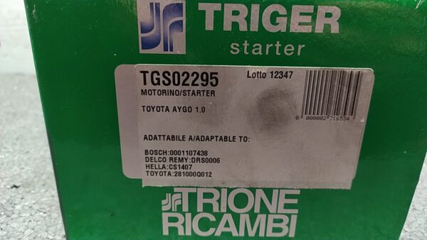 MOTORINO AVVIAMENTO usato - TOYOTA AYGO 1A SERIE (04/05>10/14) - immagine 5